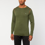 Primary Long Sleeve Tee // Heather Sergeant Green (M)