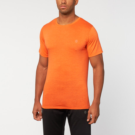 Back to Basics Tee // Heather Red Orange (S)