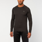 Active Mesh Long Sleeve Top // Black (L)