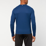 Active Mesh Long Sleeve Top // Estate Blue (XL)