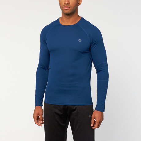 Active Mesh Long Sleeve Top // Estate Blue (S)