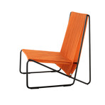 Rada Lounge Chair // Black + Orange Rope