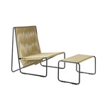 Rada Lounge Chair // Black + Hemp Rope