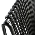 Rada Lounge Chair // Black + Black Rope