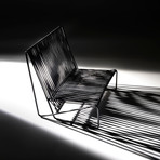 Rada Lounge Chair // Black + Black Rope