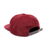 Classic Corduroy Polo Hat // Burgundy