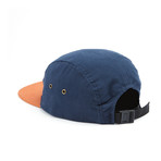 Contrasting 5 Panel Hat // Navy