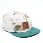 Vintage Mallard 5 Panel Hat // Cream