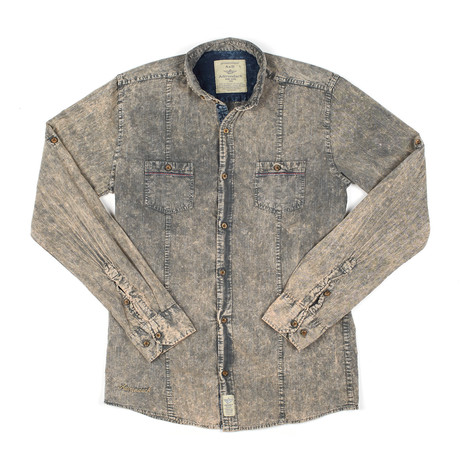 Button-Down Shirt // Stone Acid Wash (S)