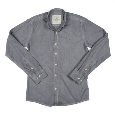 Button-Down Shirt // Anthracite Micro Houndstooth Dot (S)