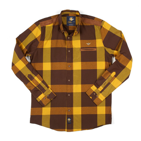 Button-Down Shirt // Mustard Check (S)