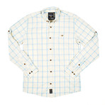 Button-Down // Ecru Windowpane Check (L)