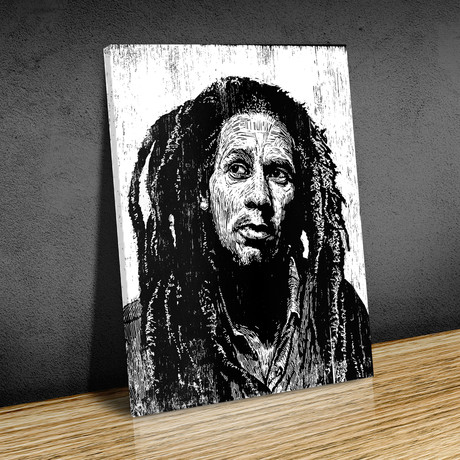 Bob Marley // Canvas (12"L x 16"H)