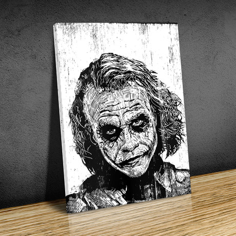 Heath Ledger // The Joker // Canvas (12"L x 16"H)