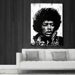 Jimi Hendrix // Canvas (12"L x 16"H)