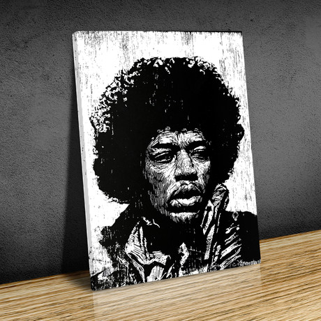 Jimi Hendrix // Canvas (12"L x 16"H)