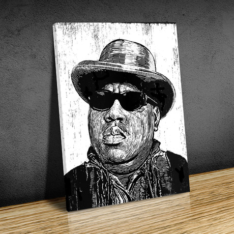 Notorious Big Discreet // Canvas (12"L x 16"H)