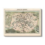 Map of Paris // 1878 (16"W x 12"H)