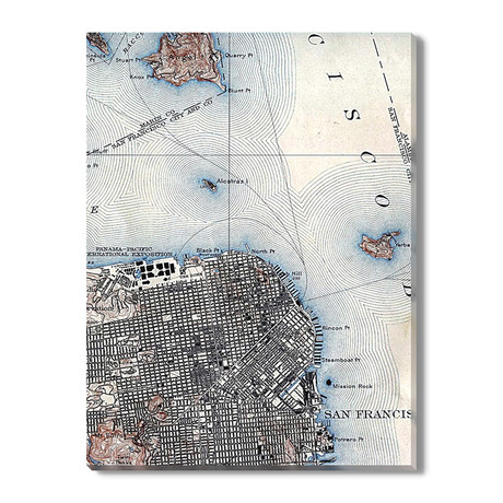 Map of San Francisco // 1915 (12"W x 16"H)