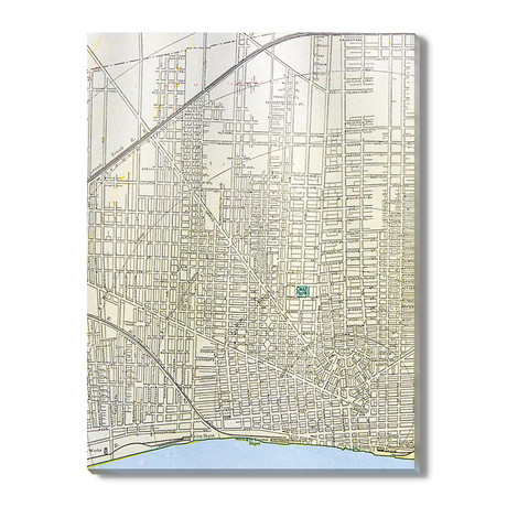 Map of Detroit (12"W x 16"H)