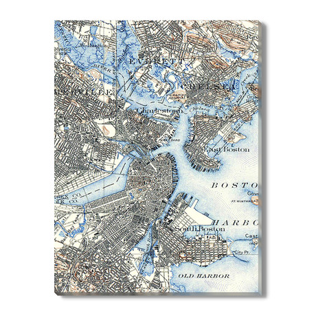 Map of Boston // 1915 (12"W x 16"H)