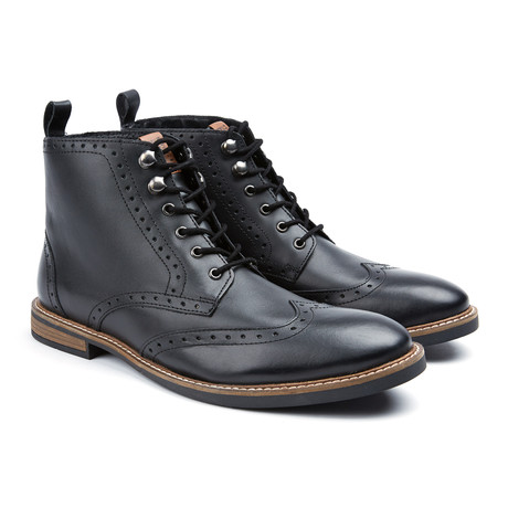Brent Wingtip Oxford Boot // Black (US: 7)