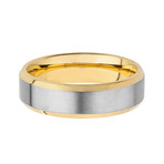 Gold Plated Titanium Ring // 6.5mm (Size 7)