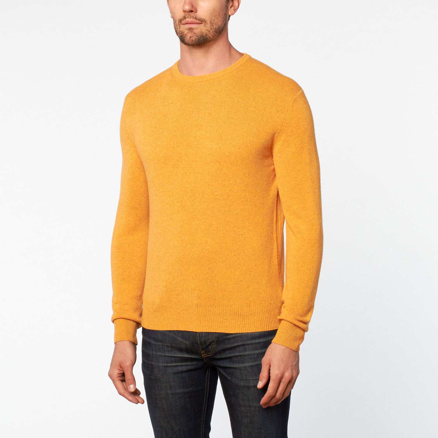 Crew Neck Sweater // Orange (S) - Uomini Italiani - Touch of Modern