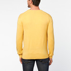 Vee Neck Sweater // Yellow (L)
