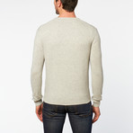 Vee Neck Sweater // Light Grey (M)