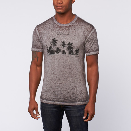 Life Is Beautiful Burnout Tee // Grey (S)