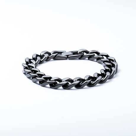 Gun Metal Cuban Bracelet