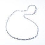 Round Box Chain // Stainless Steel (20"L)