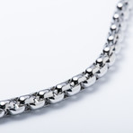 Round Box Chain // Stainless Steel (20"L)