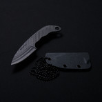 Carbon Fiber Neck Knife // Curved Handle