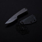 Carbon Fiber Neck Knife // Straight Handle
