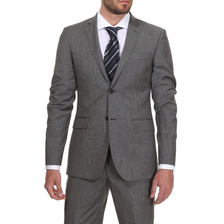 Slim Fit Suit // Grigio Stripe (Euro: 44)