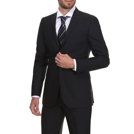 Slim Fit Suit // Steel Blue (Euro: 44)