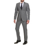 Slim Fit Suit // Light Grey Stripe (Euro: 54)