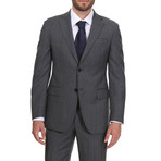 Classic Suit // Grey + Dark Blue Microsquare (Euro: 46)