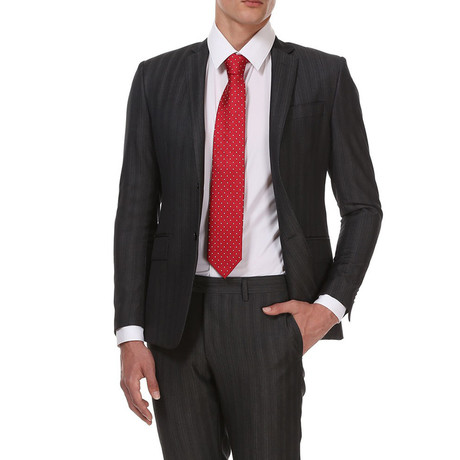 Slim 2-Button Suit // Grey (Euro: 44)