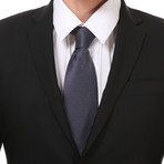 Slim Fit 2-Button Suit // Matte Black (Euro: 52)