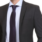 Slim Fit 2-Button Suit // Dark Grey Check (Euro: 44)