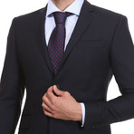 Slim Fit 2-Button Suit // Navy Pinstripe (Euro: 54)