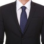 Slim Fit 2-Button Suit // Black + White Check (Euro: 52)
