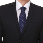 Slim Classic Suit // Black Grid (Euro: 48)