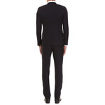 Slim Fit 2-Button Suit // Steel Black (Euro: 48)