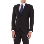 Slim Fit 2-Button Suit // Steel Black (Euro: 48)