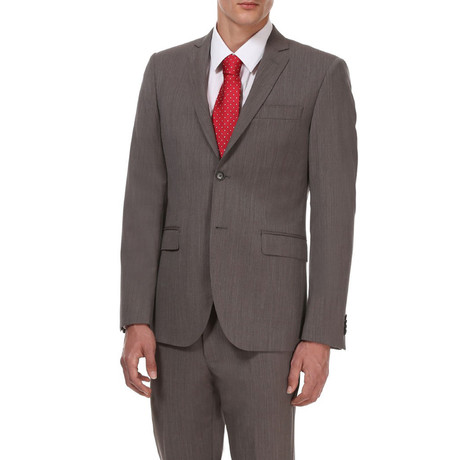 Slim Fit Suit // Brushed Grey (Euro: 44)