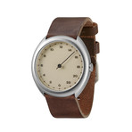 Slow O 06 Quartz // Silver Case + Creme Dial